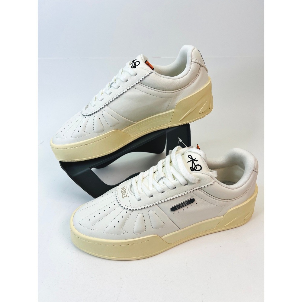 Anta Kai 1 Style White Cream Goat Leather Platform Sneakers 8125A1808S-1 Mens 12
